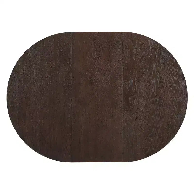 Set da pranzo rotondo allungabile da 5 pezzi per 4 persone, tavolo da cucina moderno con prolunga rimovibile e 4 sedie imbottite per sala da pranzo
