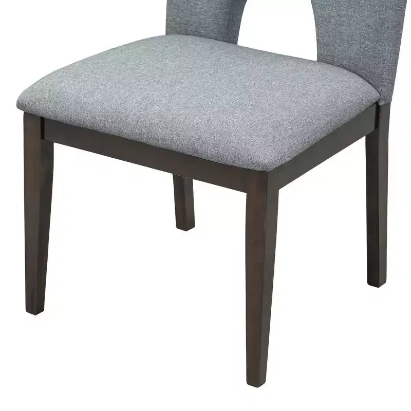 Set da pranzo rotondo allungabile da 5 pezzi per 4 persone, tavolo da cucina moderno con prolunga rimovibile e 4 sedie imbottite per sala da pranzo