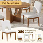 Set da pranzo rotondo allungabile da 5 pezzi per 4 persone, tavolo da cucina moderno con prolunga rimovibile e 4 sedie imbottite per sala da pranzo
