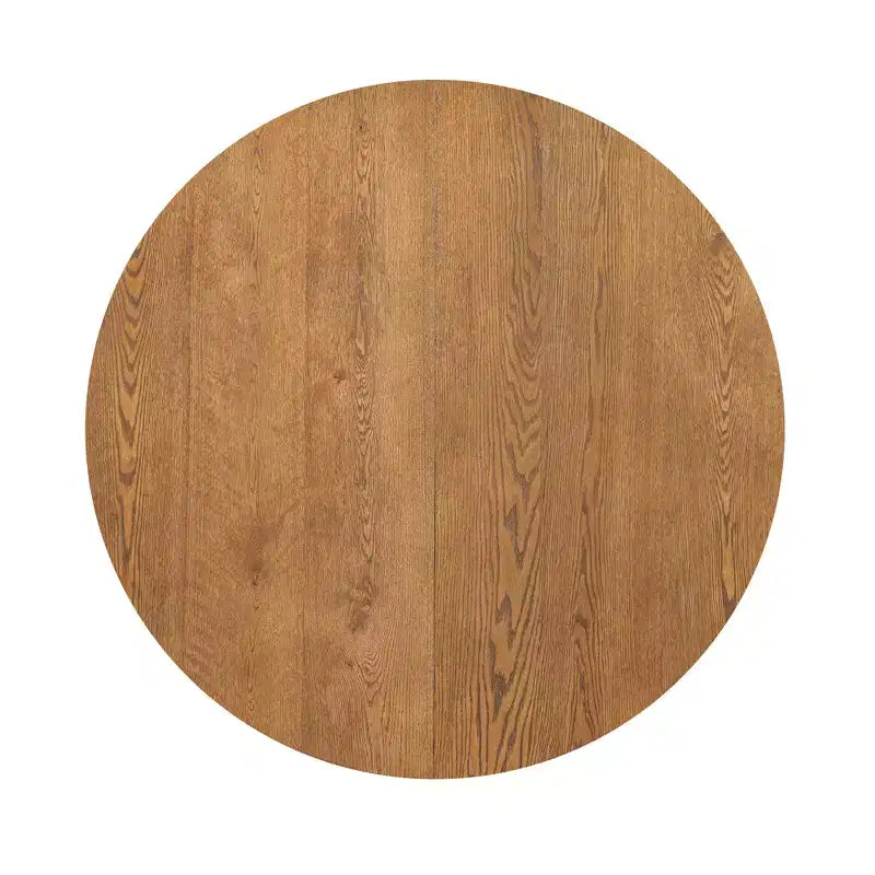 Set da pranzo rotondo allungabile da 5 pezzi per 4 persone, tavolo da cucina moderno con prolunga rimovibile e 4 sedie imbottite per sala da pranzo