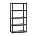 VEVOR Storage Shelves, 2000lbs, 5 Tier Garage Storage Shelving, 16 Dx32Wx63 H Adjustable Metal Shelves for Garage Shelves Utility Rack Shelf,Black