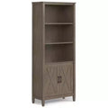 Cantina SOLID WOOD 72 inch x 30 inch Transitional Bookcase in Smoky Brown