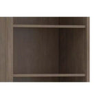 Libreria tradizionale Cantina in LEGNO MASSELLO da 72"x 30" color marrone fumo