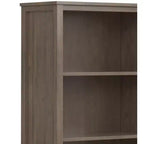 Libreria tradizionale Cantina in LEGNO MASSELLO da 72"x 30" color marrone fumo