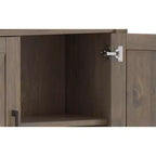 Libreria tradizionale Cantina in LEGNO MASSELLO da 72"x 30" color marrone fumo