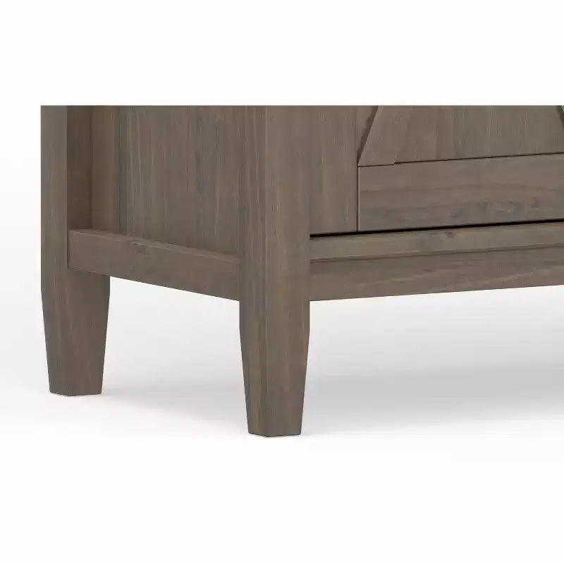 Libreria tradizionale Cantina in LEGNO MASSELLO da 72"x 30" color marrone fumo