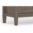 Libreria tradizionale Cantina in LEGNO MASSELLO da 72"x 30" color marrone fumo