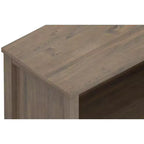Libreria tradizionale Cantina in LEGNO MASSELLO da 72"x 30" color marrone fumo