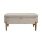 GDFStudio Nolan Mid-Century Modern Corduroy Upholstered Storage Bench