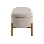 GDFStudio Nolan Mid-Century Modern Corduroy Upholstered Storage Bench