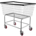 VEVOR Wire Laundry Cart, 4.5 Bushel Wire Laundry Basket with Wheels,35''x15.7''x22''Commercial Wire Laundry Basket Cart,Steel Frame,5''Casters,Silver