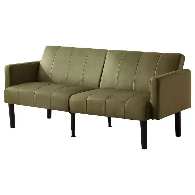 Sofa Bed, 3-Seater Reclining Futon Sofa, Modern Fabric Convertible Daybed Couch, Perfect for Living Room, Bedroom & Apartment