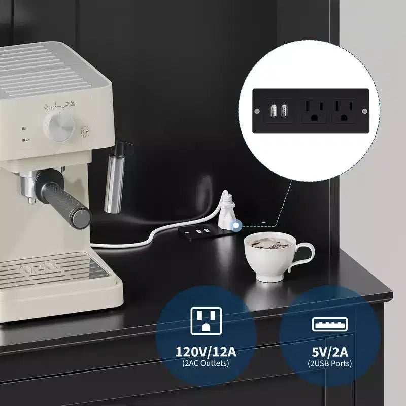 Dispensa a colonna da 160 cm con 4 ganci, 1 cassetto grande, ripiani regolabili per soggiorno, sala da pranzo