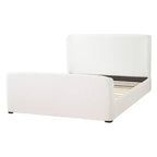 Christopher Knight Home Lorian Boucle Upholstered Platform Bed with Padded Headboard and Footboard