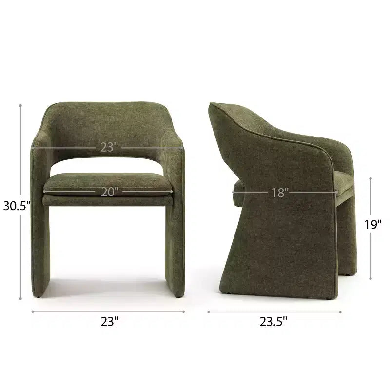 Sedie da pranzo moderne da 8 pezzi, sedie da cucina in tessuto completamente imbottite, sedie da sala da pranzo con bracciolo integrato e design delle gambe - Panipeachy