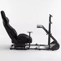JVNOXK Enhanced Stabilized Racing Wheel Cockpit, Adjustable Driving Simulator (Excludes Handbrake, Pedals, and Display)