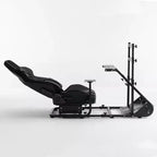 JVNOXK Enhanced Stabilized Racing Wheel Cockpit, Adjustable Driving Simulator (Excludes Handbrake, Pedals, and Display)