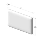 Letto classico a pavimento a due piazze + testiera fluttuante per letti a castello, due piazze 945 x 535 mm (confezione da 2)