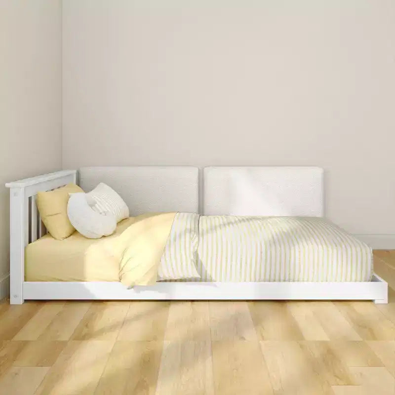 Letto classico a pavimento a due piazze + testiera fluttuante per letti a castello, due piazze 945 x 535 mm (confezione da 2)