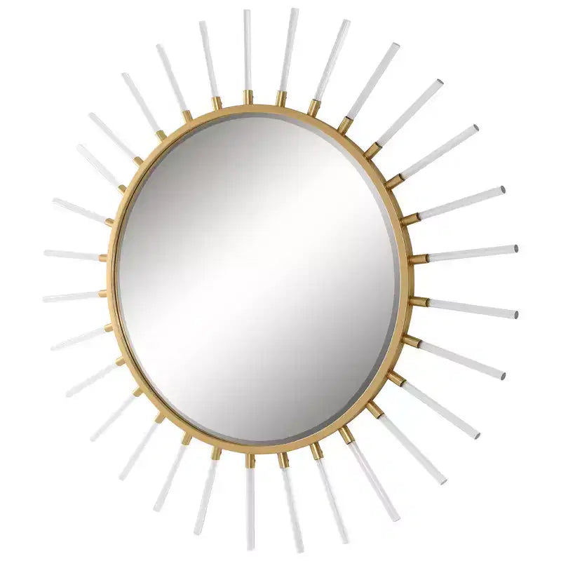 Uttermost Oracle Gold Leaf 55 Sunburst Wall Mirror