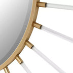 Uttermost Oracle Gold Leaf 55 Sunburst Wall Mirror