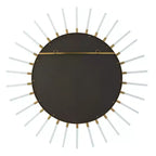 Uttermost Oracle Gold Leaf 55 Sunburst Wall Mirror