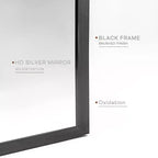 GDFStudio Achara Modern Aluminium Arched Bathroom Wall Mirror