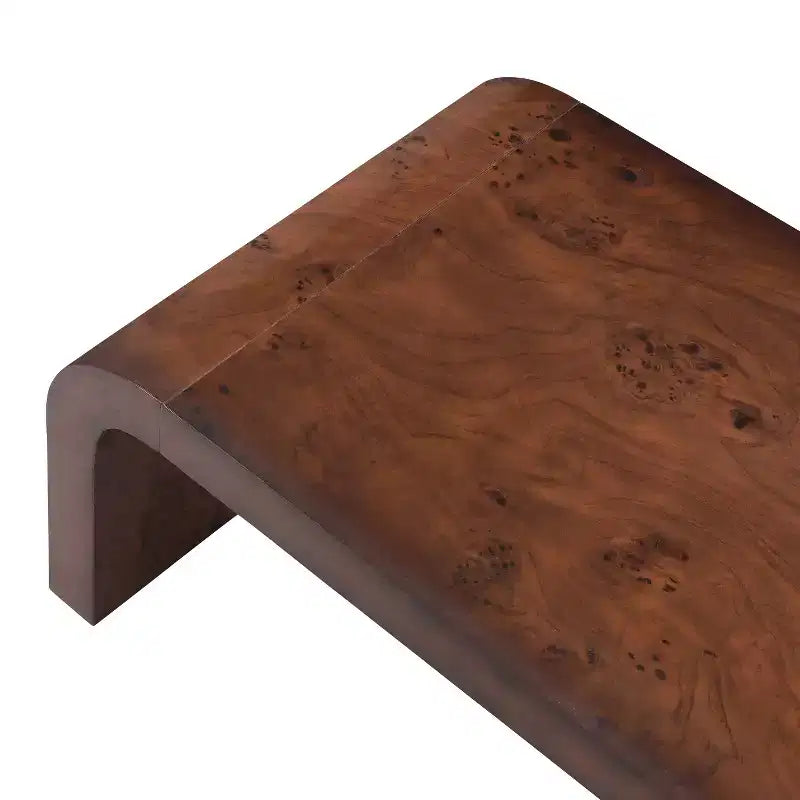 Tavolino da Caffè Moderno "Waterfall" Christopher Knight Home Arden con Bordi Curvi