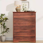 Modern Dresser with 3 Spacious Drawers - 23.6x14.2x29.5, Hidden Handles for Bedroom & Living Room