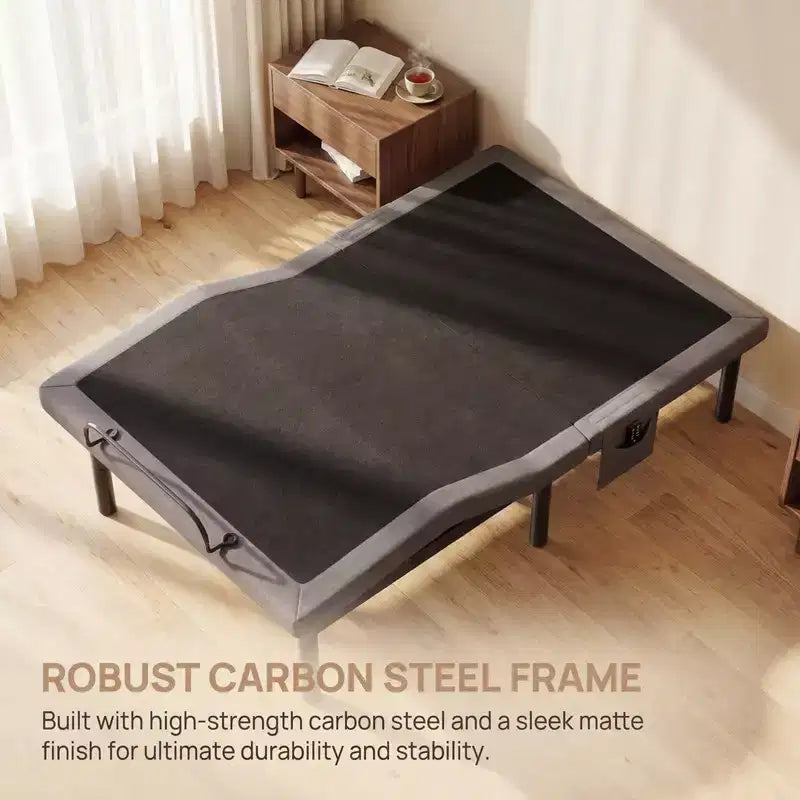 Base letto elettrica Marsail Twin XL, modalità Zero-Gravity e Zero-Gap, base letto regolabile con 4 porte USB e telecomando wireless