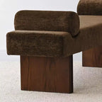 60 Modern Chenille Upholstered Bench with Throw Pillows, Entryway Bench with Padded Seat,End of Bed Bench for Bedroom or Living Room-Panipeachy