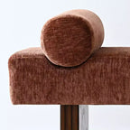 60 Modern Chenille Upholstered Bench with Throw Pillows, Entryway Bench with Padded Seat,End of Bed Bench for Bedroom or Living Room-Panipeachy