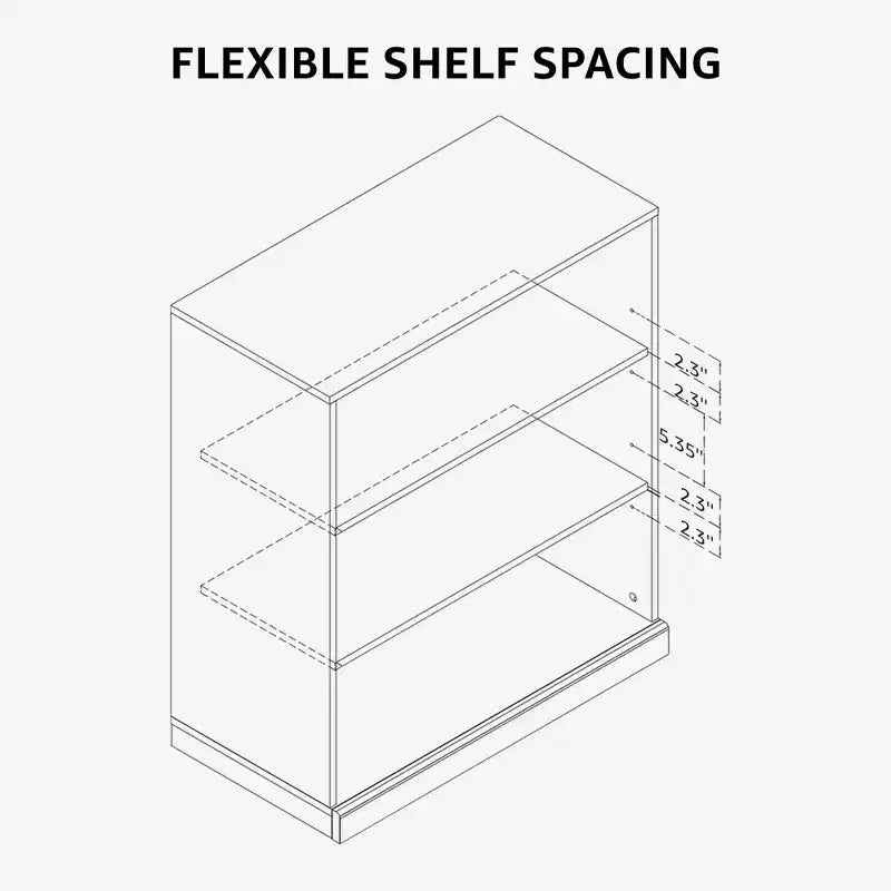 PexFix Mobile Dispensa da Cucina, Armadio Indipendente per Alimenti con 4 Ante e Ripiani Regolabili, Organizzatore per Ripostiglio a Pavimento