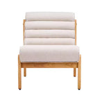 FurnitureR Accent Chair with Solid Wood Frame, Thick Cushioned Seat & Ergonomic Back, Modern Lounge Chair for Living Room Bedroom Reading Nook