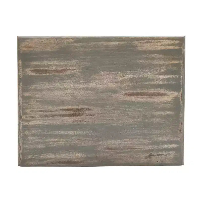 Comodino Funzionale Elegante in Legno Grigio Antico per Camera da Letto e Salotto