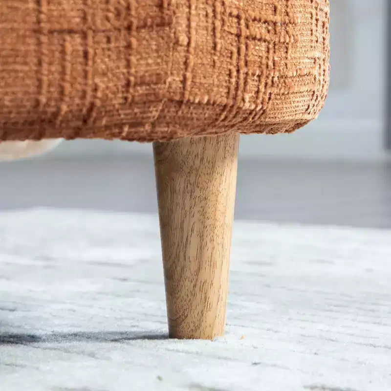 Panca imbottita, Panca da letto imbottita, Chaise Longue in ciniglia, Panca minimalista da ingresso, Poggiapiedi con cuscino morbido - ModernLuxe
