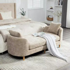Panca imbottita, Panca da letto imbottita, Chaise Longue in ciniglia, Panca minimalista da ingresso, Poggiapiedi con cuscino morbido - ModernLuxe