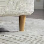 Panca imbottita, Panca da letto imbottita, Chaise Longue in ciniglia, Panca minimalista da ingresso, Poggiapiedi con cuscino morbido - ModernLuxe