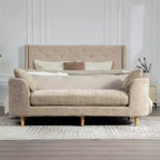 Panca imbottita, Panca da letto imbottita, Chaise Longue in ciniglia, Panca minimalista da ingresso, Poggiapiedi con cuscino morbido - ModernLuxe