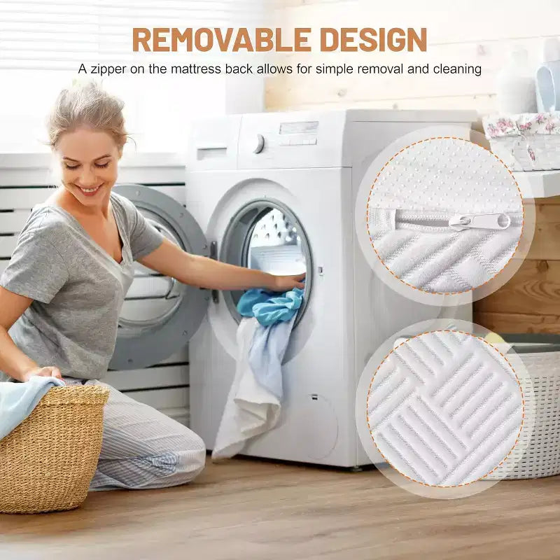 Dyonery Materasso in memory foam da 6 pollici, supporto medio rigido, gel rinfrescante e sollievo dal mal di schiena, fodera rimovibile senza fibra di vetro, certificazione CertiPUR-US