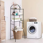 3-Tier Metal Over-the-Toilet Storage Rack, Freestanding Space-Saving Bathroom Organizer Shelf for Towels and Toiletries