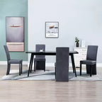 vidaXL Set di 4 Sedie da Pranzo in Finta Pelle Scamosciata Marrone e Legno Massello