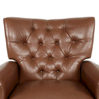 Push Back Recliner, Footrest, Button Back, Nailhead Trim