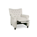 Push Back Recliner, Footrest, Button Back, Nailhead Trim