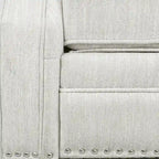Push Back Recliner, Footrest, Button Back, Nailhead Trim