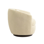Poltrona a botte girevole imbottita Beige 37.2 con contenitore e design ergonomico