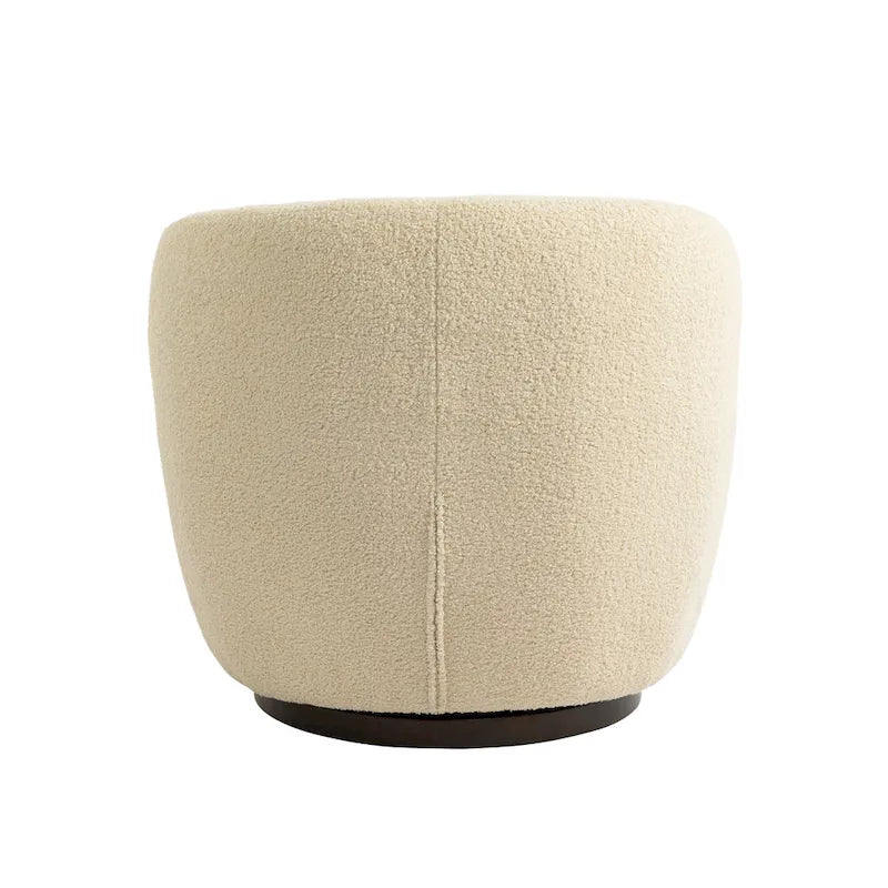 Poltrona a botte girevole imbottita Beige 37.2 con contenitore e design ergonomico