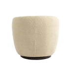 Poltrona a botte girevole imbottita Beige 37.2 con contenitore e design ergonomico