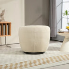 Poltrona a botte girevole imbottita Beige 37.2 con contenitore e design ergonomico