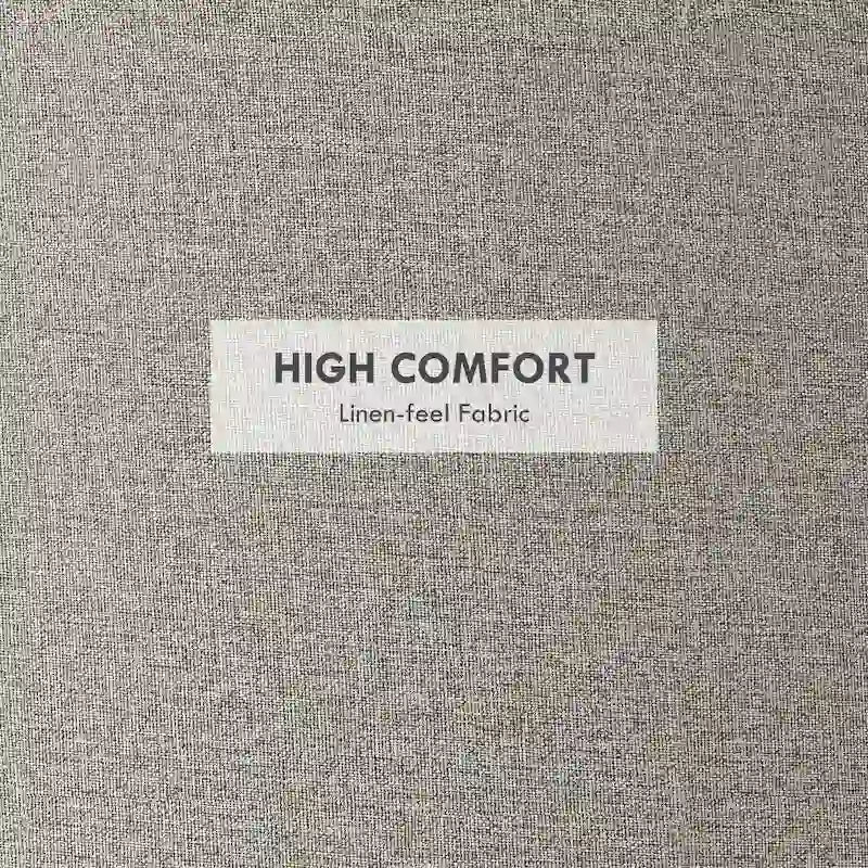 Round Storage Ottoman Coffee Table with Flip Top Tray, Gray